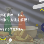 天井石膏ボードのカビ取り方法を解説!長持ちする予防方法も
