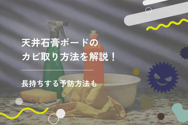 天井石膏ボードのカビ取り方法を解説!長持ちする予防方法も
